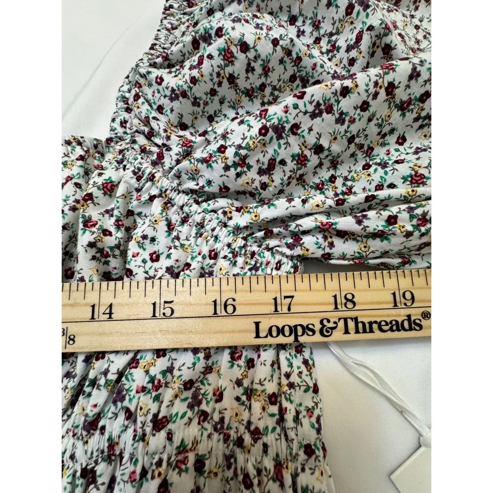 Tuckernuck Hyacinth House 100% Cotton‎ Floral Peplum Top XXL NWT Romantic